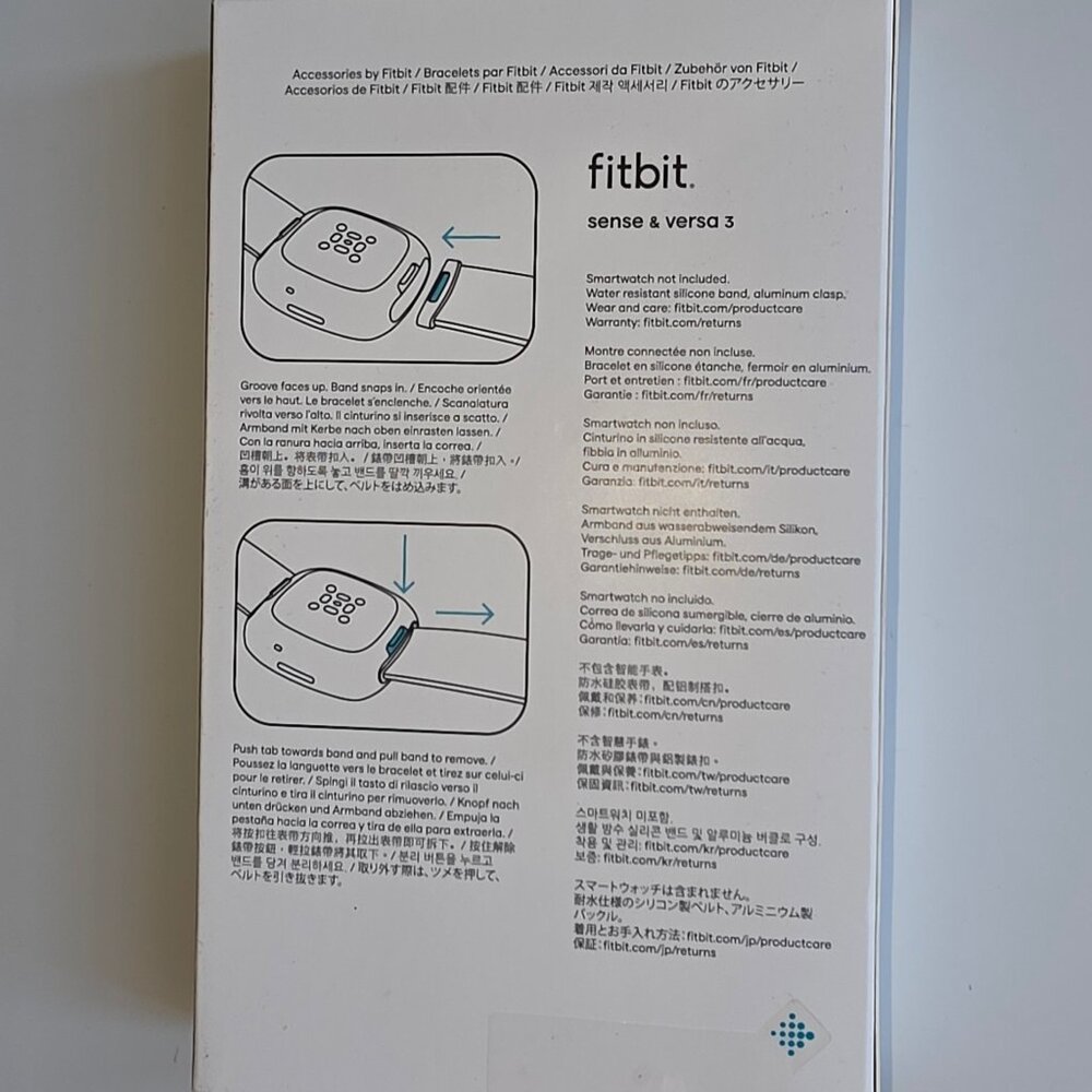 Original OEM Fitbit Versa 3/Sense Sport Band – Black – NWT – Size S/P - Picture 3 of 4